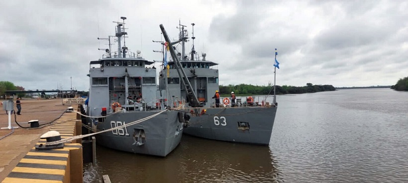 La Armada Argentina refuerza el balizamiento del río Uruguay con una nueva embarcación*